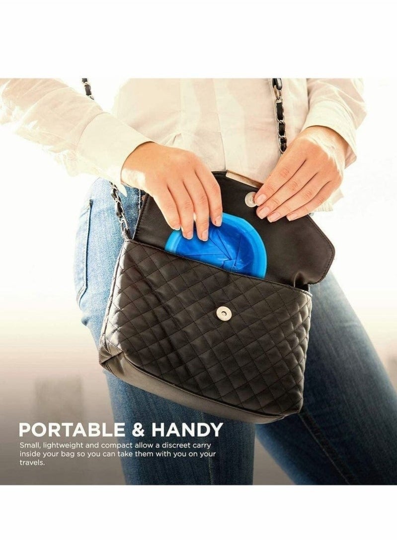 أكياس القيء، أكياس التقيؤ، أكياس الغثيان، كيس قيء للاستخدام لمرة واحدة، كيس للغثيان في الطائرات والسيارات، أكياس الغثيان أثناء السفر، محمولة، مقاومة للتسرب والثقب، سعة 1000 مل، 20 قطعة - Image 5